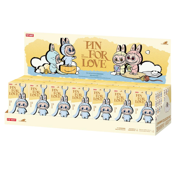 Pop Mart Labubu The Monsters Pin for Love Series Vinyl Plush Pendant (A-M) Sealed Case