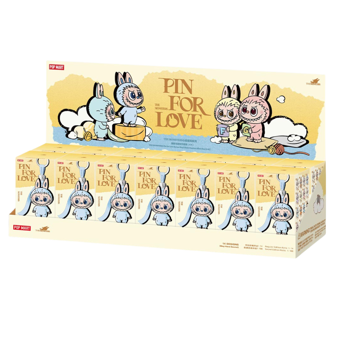 Pop Mart Labubu The Monsters Pin for Love Series Vinyl Plush Pendant (