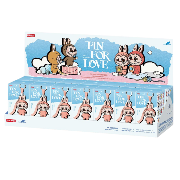 Pop Mart Labubu The Monsters Pin for Love Series Vinyl Plush Pendant (N-Z) Sealed Case