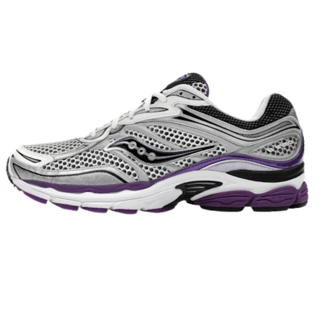 Saucony ProGrid Omni 9 White Black Silver Purple