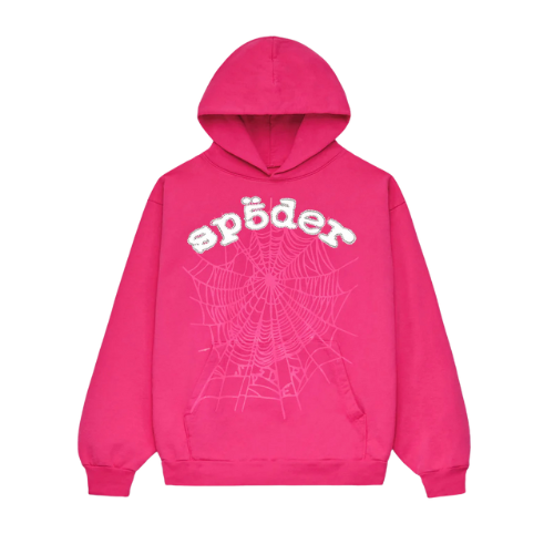 Sp5der Legacy Hoodie Pink/White