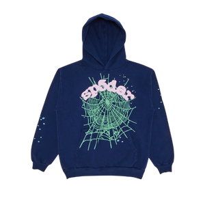 Sp5der OG Web Hoodie Navy