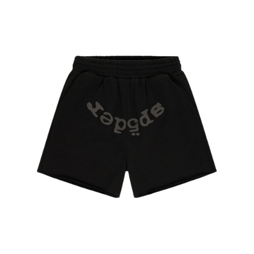Sp5der OG Web V2 Phantom Sweatshort Black