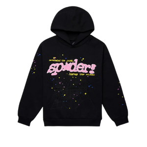 Sp5der P*NK V2 Hoodie Black