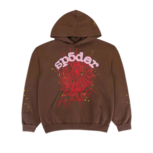 Sp5der Web Hoodie Brown