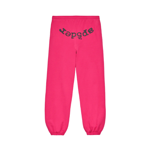 Sp5der Legacy Sweatpant Pink Black