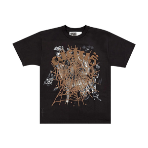 Sp5der x Travis Scott Cactus Jack Airbrush T-shirt Black