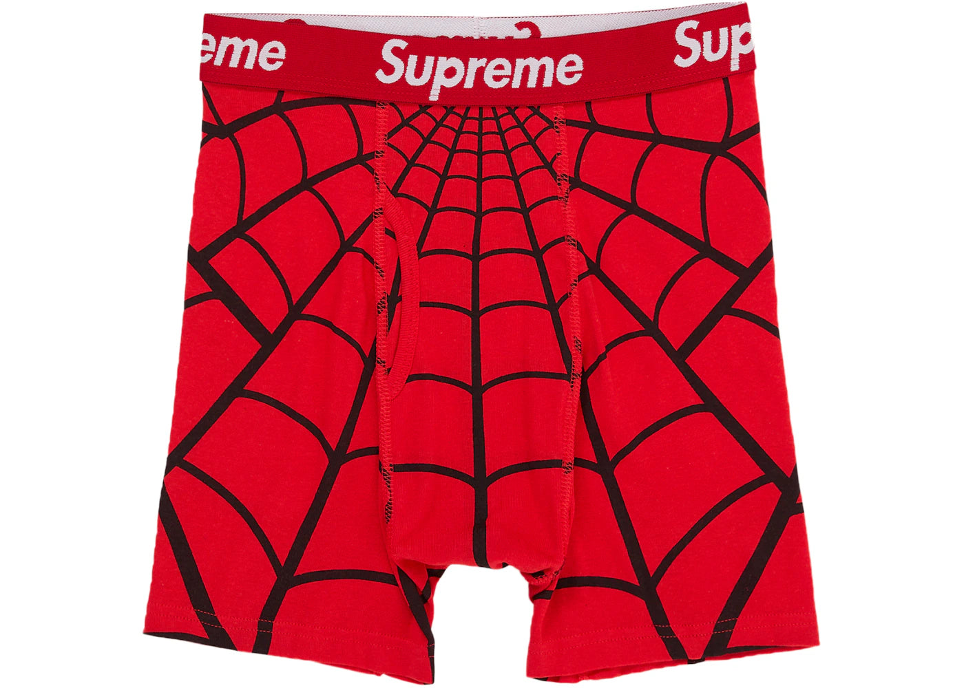 Supreme Hanes Spider-Man Boxer Briefs (2 Pack) Red