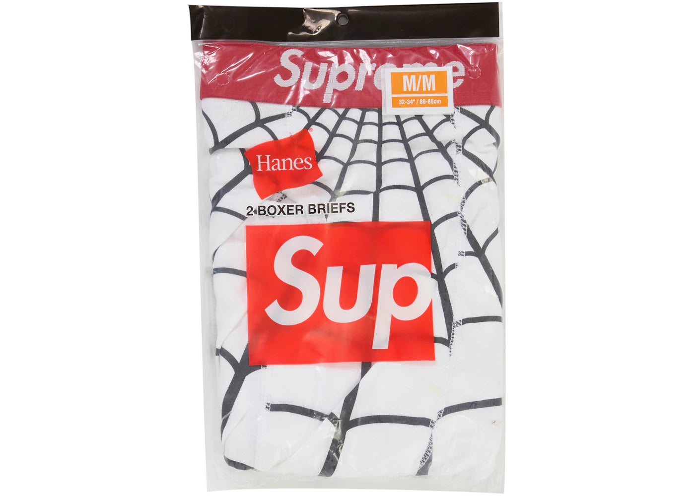 Supreme Hanes Spider-Man Boxer Briefs (2 Pack) White