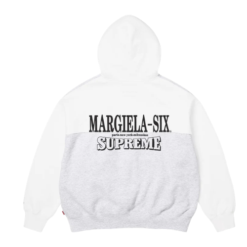 Supreme MM6 Maison Margiela Eagle Zip Up Hooded Sweatshirt
White
