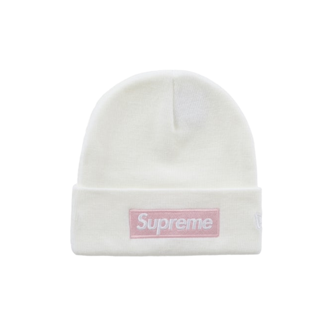 Supreme New Era Box Logo Beanie (FW25) White
