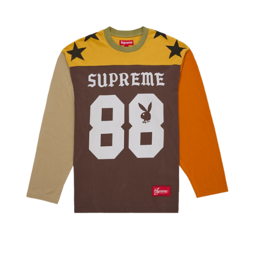 Supreme Playboy L/S Football Top Brown