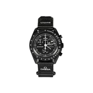 Swatch x Omega Bioceramic Moonswatch Mission To Moonphase Snoopy Black