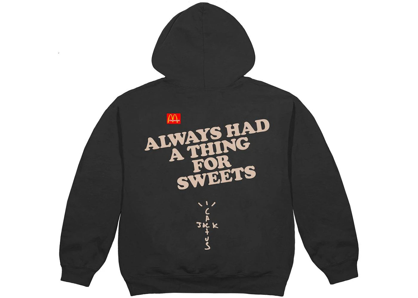 Travis Scott x McDonald's Apple Pie Hoodie Washed Black