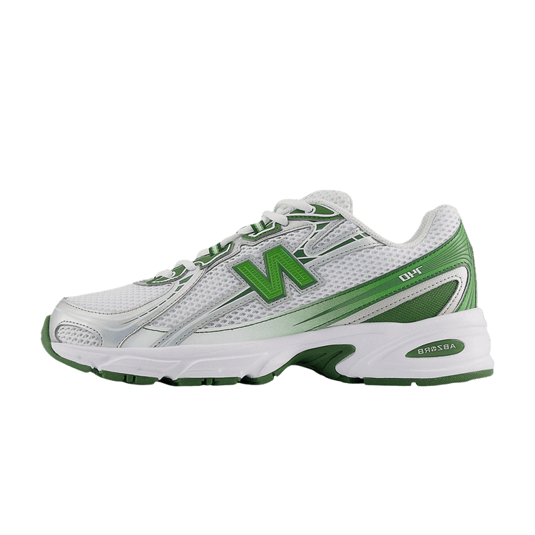 New Balance 740 White Alpine Green Silver Metallic