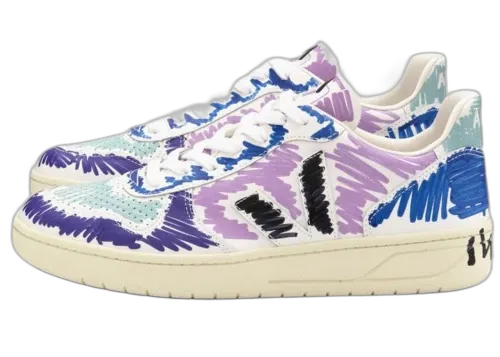 Veja V-10 Leather x Marni Orchid Black