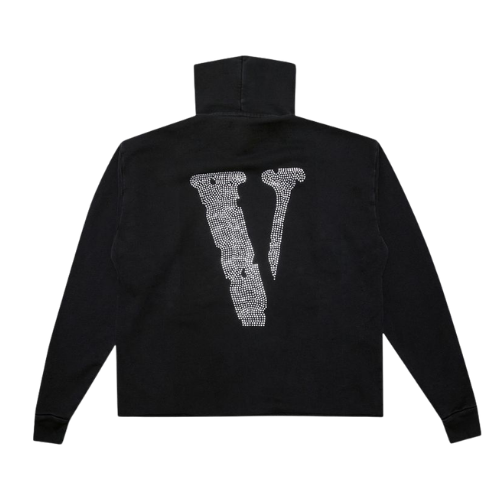 Vlone Friends Rhinestone Hoodie Black