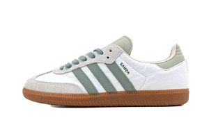 Adidas Samba OG  Cloud White Silver Green
