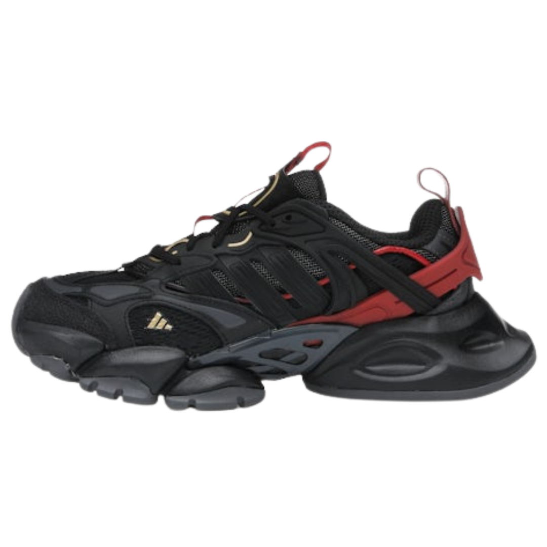 adidas XLG Runner Deluxe Black Gold Metallic Red
