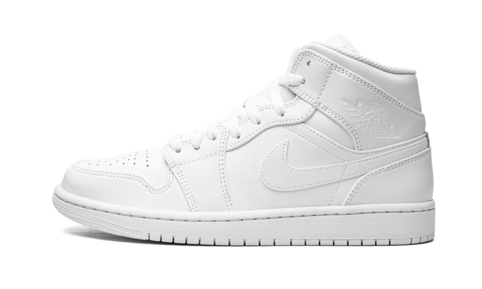Air Jordan 1 Mid Triple White (2022) (554724-136) - SneakerAsk