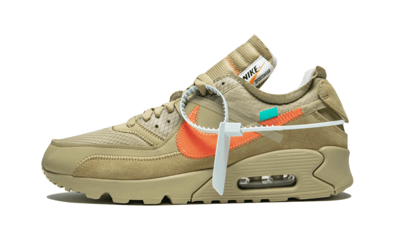 スニーカー NIKE OFF-WHITE AIR MAX 90 DESERT TD 16cm Nike Air Max 90 Off-White Desert Ore (AA7293-200) - SneakerAsk