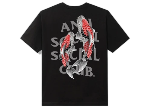 Anti Social Social Club Koi Garden 3M Reflective Tee Black