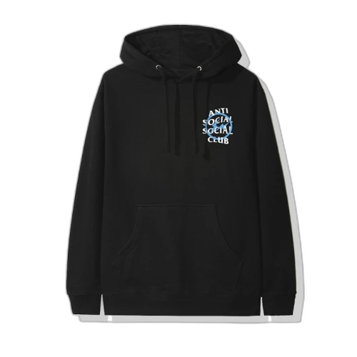 Anti Social Social Club x Fragment Blue Bolt Hoodie (FW19) Black