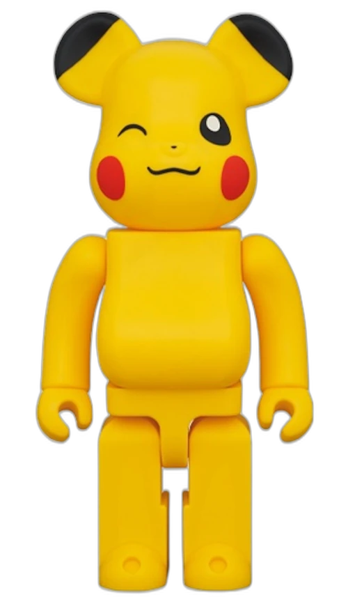 Bearbrick x Pokémon Pikachu Female Ver. 400% Yellow