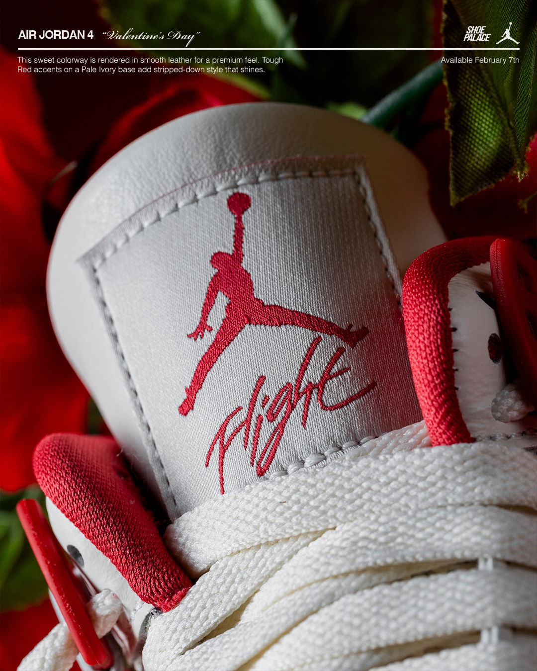Jordan 4 Retro Valentine's Day Sierra Red