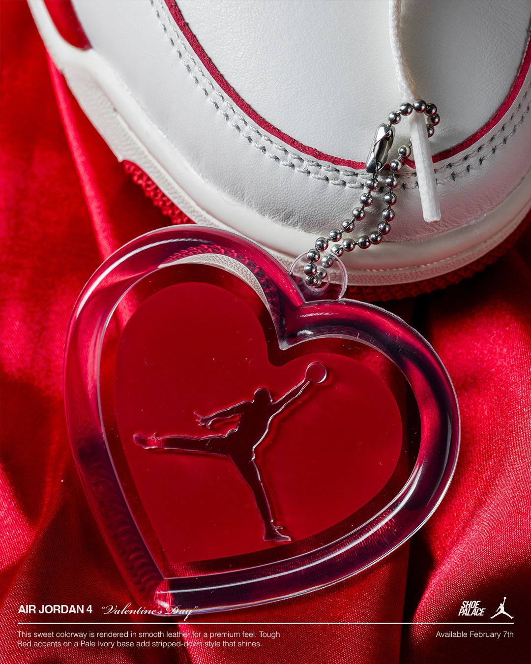 Jordan 4 Retro Valentine's Day Sierra Red