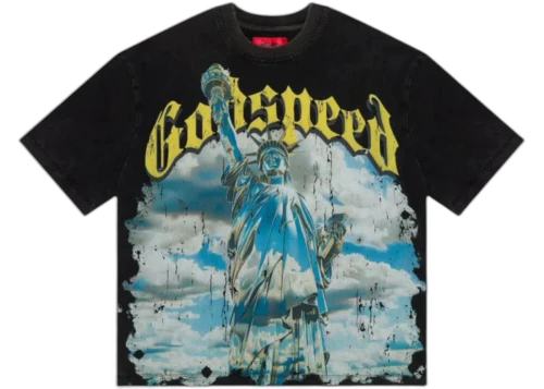 Godspeed Chrome Liberty T-shirt Black Wash