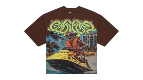 Godspeed Wave Runner T-shirt Brown Wash