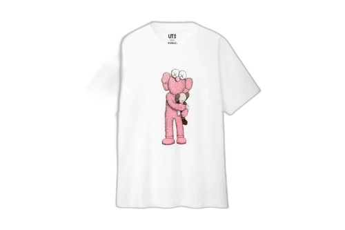 KAWS x Uniqlo Pink BFF Tee (US Sizing) White