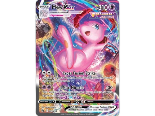 Mew Vmax 2021 Pokémon Scarlet & Violet Fusion Strike Ultra Rare Vmax 269/264 Ungraded