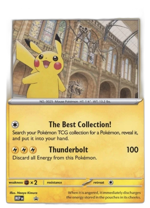 Pikachu at the Museum Pokémon Natural History Museum Promo (Ungraded)