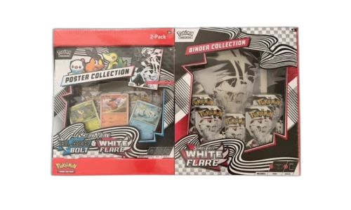 Pokémon Black Bolt & White Flare Poster Collection and White Flare Binder Collection Bundle (Sam's Club Exclusive)