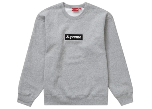 Supreme Box Logo Crewneck (FW22) Heather Grey