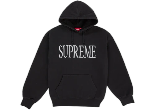 Supreme Capital Hooded Sweatshirt (FW26) Black