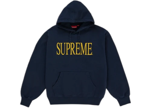 Supreme Capital Hooded Sweatshirt (FW26) Navy