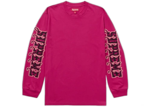Supreme Intarsia Sleeve L/S Top (FW25) Pink