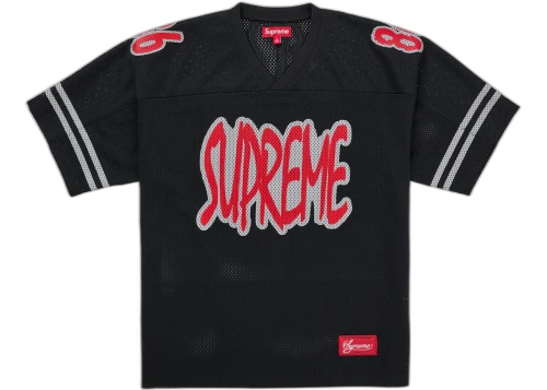 Supreme Reflective Football Jersey Black