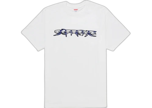 Supreme Skulls Spellout Tee White