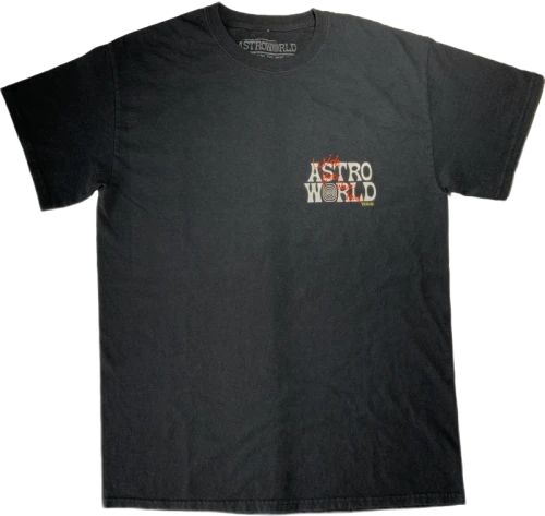 Travis Scott Astroworld Tour Wish You Were Here Tee Black