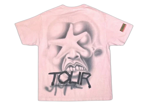 Travis Scott Utopia Circus Maximus Pink Star Tee Pink