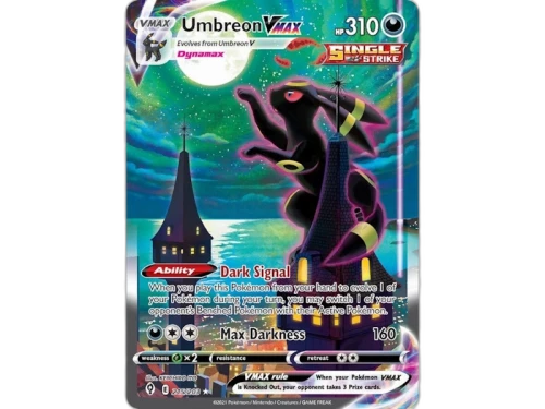 Umbreon Vmax 2021 Pokémon Scarlet & Violet Evolving Skies Ultra Rare Vmax 215/203 Ungraded