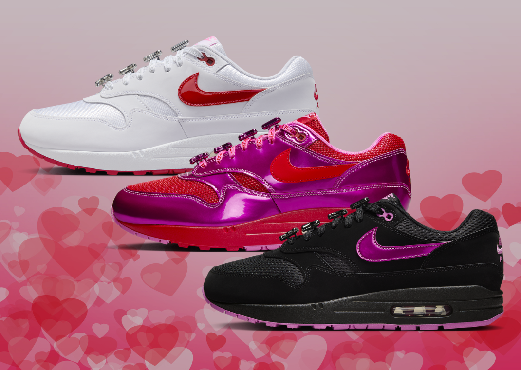 Nike Air Max 1 ‘Valentine’s Day’ Pack 2025 – Een liefdesverklaring in sneakerformaat