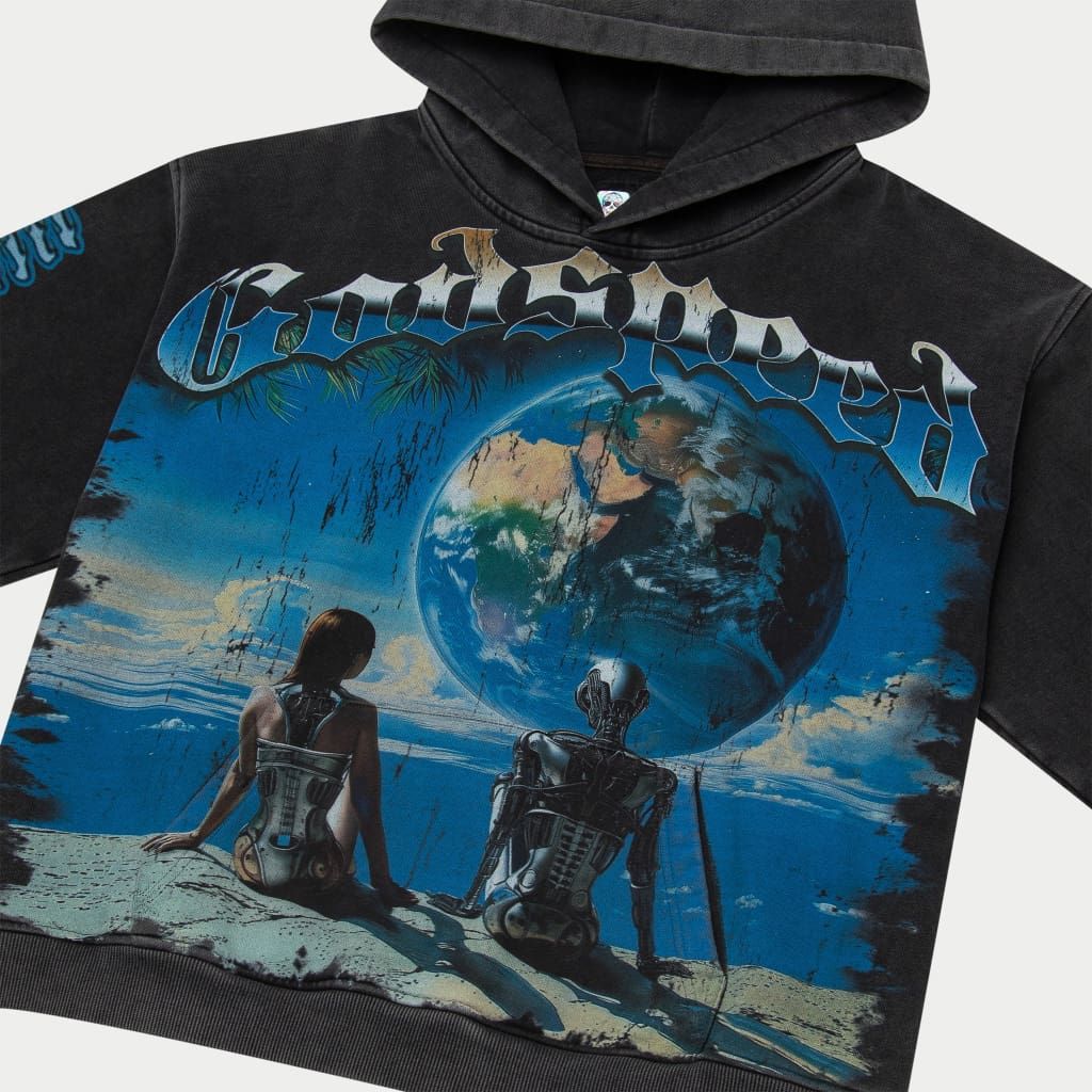 Godspeed Artificial Love Hoodie Washed Black
