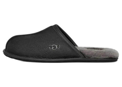 UGG Scuff Leather Slipper Black