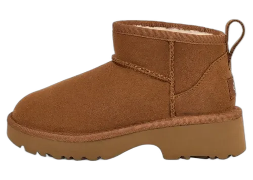 UGG Classic Ultra Mini New Heights Boot Chestnut (Kids)