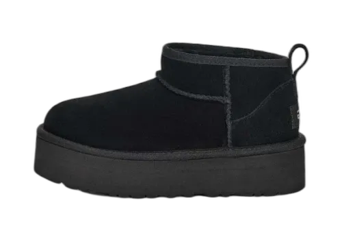 UGG Classic Ultra Mini Platform Boot Black (Kids)